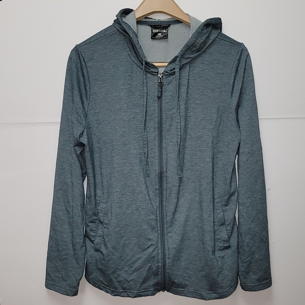 32 Degrees Cool Women's Lightweight Hooded Jacket Sz L pockets Athleisure Sporty - Picture 3 of 11